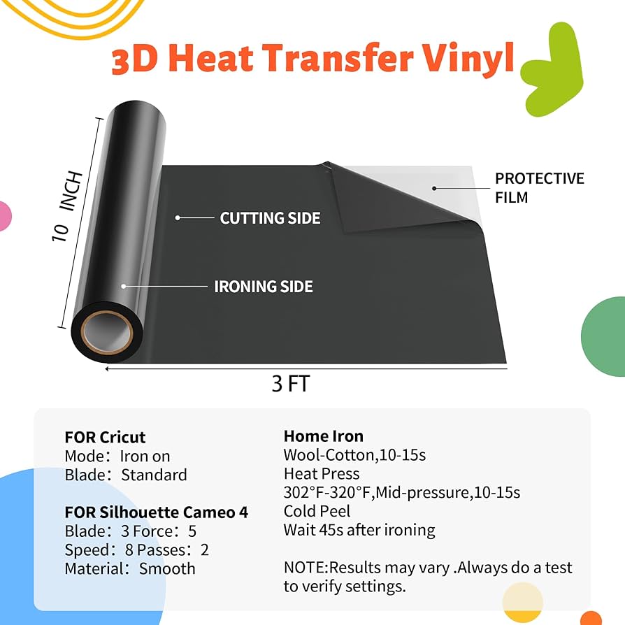 3Dパフ アイロンプリントシート 熱転写ラバーシート JAVIGA PUブラック Amazon.co.jp: 3Dパフ アイロンプリントシート 熱転写ラバー